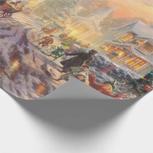 Viktorianische Weihnachten Geschenkpapier (Ecke)