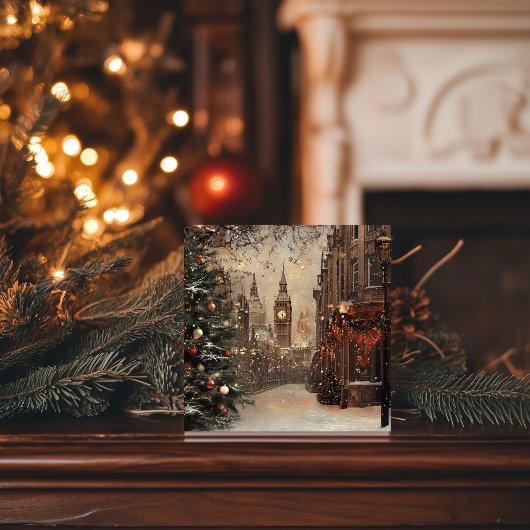 Viktorianische Weihnachten im Londoner Winter