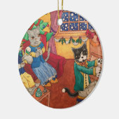 Viktorianische Weihnachten Keramikornament (Links)