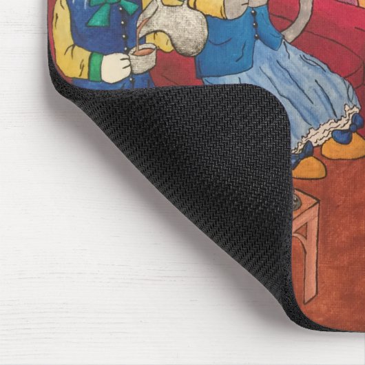 Viktorianische Weihnachten Mousepad (Ecke)