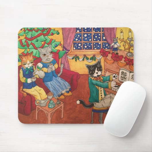 Viktorianische Weihnachten Mousepad (Mit Mouse)