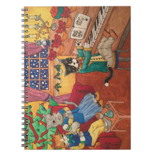 Viktorianische Weihnachten Notizblock