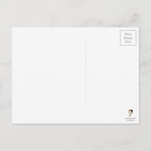 Viktorianische Weihnachten Postkarte (Rückseite)