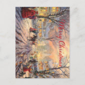 Viktorianische Weihnachten Postkarte (Vorderseite)