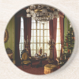 Viktorianische Weihnachten - Sandstein-Untersetzer Getränkeuntersetzer