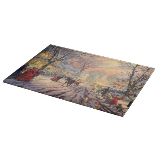 Viktorianische Weihnachten Schneidebrett (Ecke)