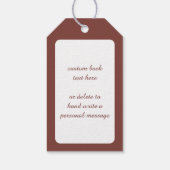 Viktorianische Weihnachten, Strümpfe zu Weihnachte Geschenkanhänger (Rückseite)