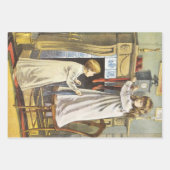 Viktorianische Weihnachten, Strümpfe zu Weihnachte Geschenkpapier Set (Vorderseite)