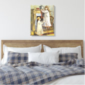 Viktorianische Weihnachten, Strümpfe zu Weihnachte Leinwanddruck (Insitu (Schlafzimmer))