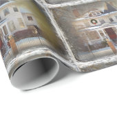 Viktorianische Weihnachts-Zuhause Geschenkpapier (Rolleneckpunkt)