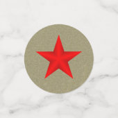 Viktorianische Weihnachtsangel Little Tree Red Sta Konfetti (Klein Vorderseite)