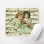 Viktorianische WeihnachtsAngeln Geige und Notenmus Mousepad (Mit Mouse)
