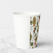 Viktorianische Weihnachtsbäume, Holly & Music Pappbecher (Rechts)