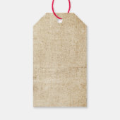 Viktorianische Weihnachtsbaummarke Geschenkanhänger (Rückseite)