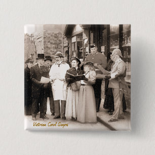 VIKTORIANISCHE WEIHNACHTScarol-SÄNGER Button