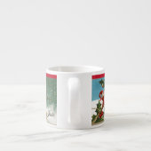 Viktorianische Weihnachtselfen Kinder-Cup mit Name Espressotasse (Rückseite)