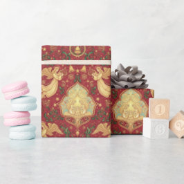 Viktorianische Weihnachtsengel Weihnachtspapier Geschenkpapier