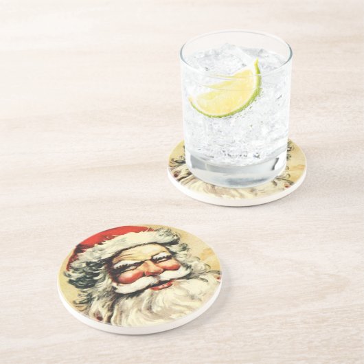 Viktorianische Weihnachtsfeier Getränkeuntersetzer (Seite)