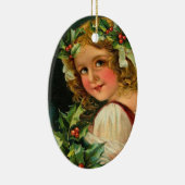 Viktorianische Weihnachtsfeier Keramik Ornament (Rechts)