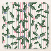 Viktorianische Weihnachtsfeier Rechteckiger Pappuntersetzer (Vorderseite)