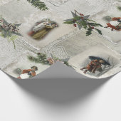 Viktorianische Weihnachtsfeiertage mit Wintergarte Geschenkpapier (Ecke)