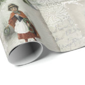 Viktorianische Weihnachtsfeiertage mit Wintergarte Geschenkpapier (Rolleneckpunkt)