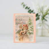 Viktorianische Weihnachtsgeschenke Feiertagspostkarte (Stehend Vorderseite)