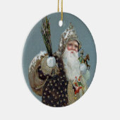 Viktorianische Weihnachtsgeschenke Vintage Ornamen Keramikornament (Rechts)