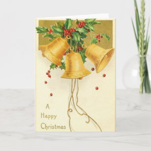Viktorianische Weihnachtsglocken Weihnachtskarte Feiertagskarte