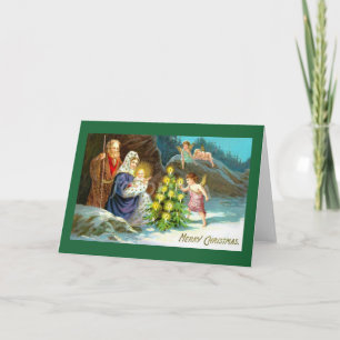 Viktorianische Weihnachtsgrußkarte Karte