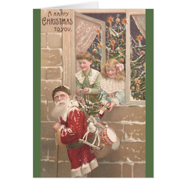 Viktorianische Weihnachtskarte (Vorne)