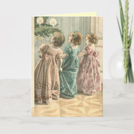 Viktorianische Weihnachtskarte Feiertagskarte