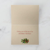 Viktorianische Weihnachtskarte Feiertagskarte (Innenseite)