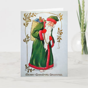 Viktorianische Weihnachtskarte Feiertagskarte