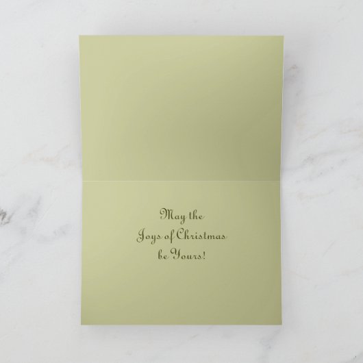 Viktorianische Weihnachtskarte Feiertagskarte (Innenseite)