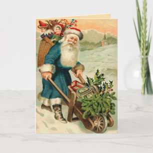 Viktorianische Weihnachtskarte Feiertagskarte