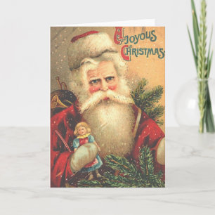 Viktorianische Weihnachtskarte Feiertagskarte
