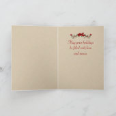 Viktorianische Weihnachtskarte Feiertagskarte (Innenseite)