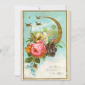 Viktorianische Weihnachtskarte Feiertagskarte (Vorderseite)