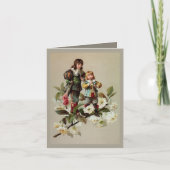 Viktorianische Weihnachtskarte Feiertagskarte (Vorderseite)