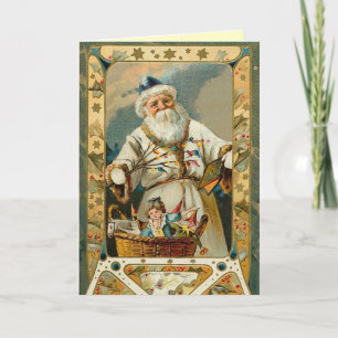 Viktorianische Weihnachtskarte Feiertagskarte