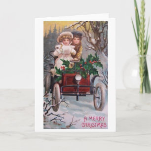 Viktorianische Weihnachtskarte Feiertagskarte