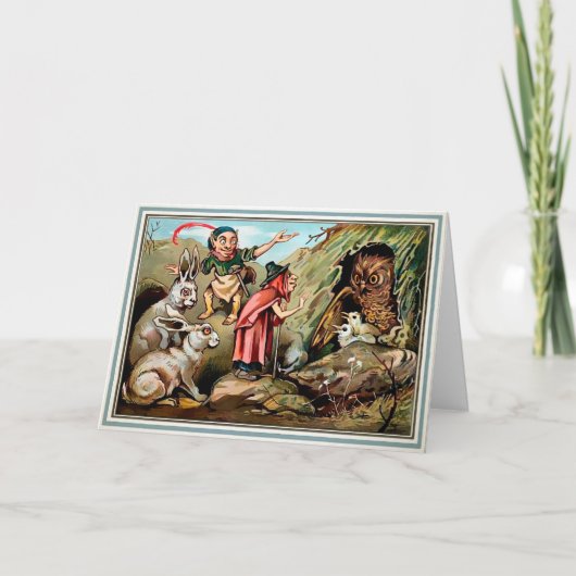 Viktorianische Weihnachtskarte Feiertagskarte (Vorderseite)