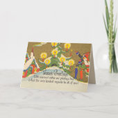 Viktorianische Weihnachtskarte Feiertagskarte (Vorderseite)