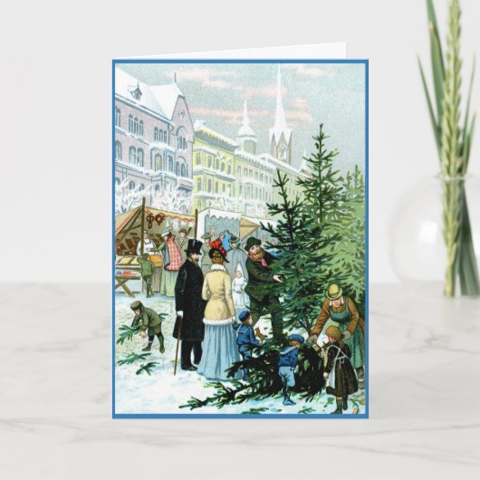 Viktorianische Weihnachtskarte Karte (Vorderseite)