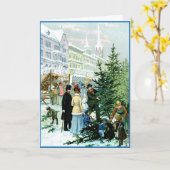 Viktorianische Weihnachtskarte Karte (Gelbe Blume)