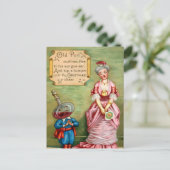 Viktorianische Weihnachtskarte  Postkarte (Stehend Vorderseite)