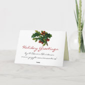 Viktorianische Weihnachtskarte - Santa Feiertagskarte (Rückseite)