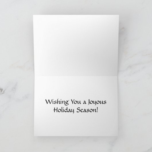 Viktorianische Weihnachtskarte - Vogelschwärme Karte (Innenseite)