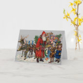 Viktorianische Weihnachtskarte Weihnachten Schlitt Karte (Gelbe Blume)